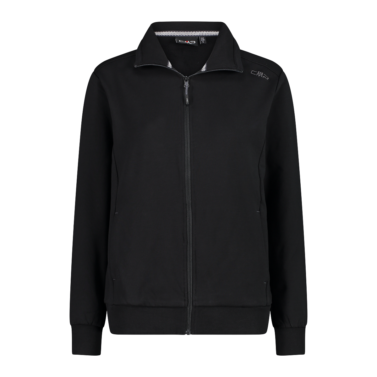 Felpa Con Zip In Cotone Elasticizzato W