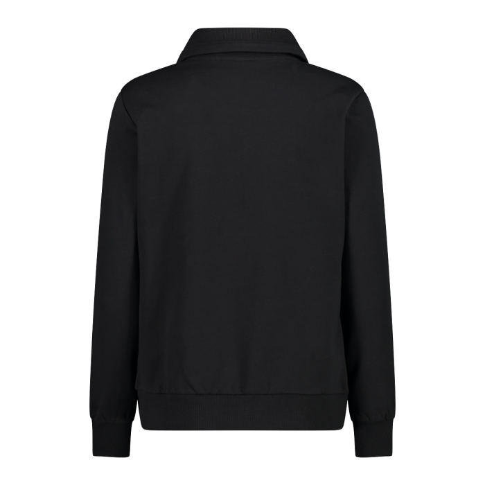 Felpa Con Zip In Cotone Elasticizzato W