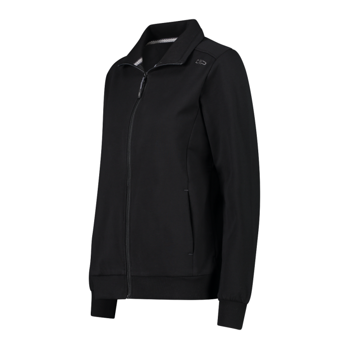 Felpa Con Zip In Cotone Elasticizzato W