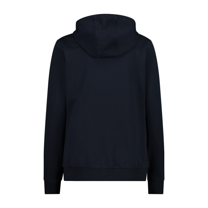 Felpa Con Zip In Cotone Elasticizzato Con Cappuccio W