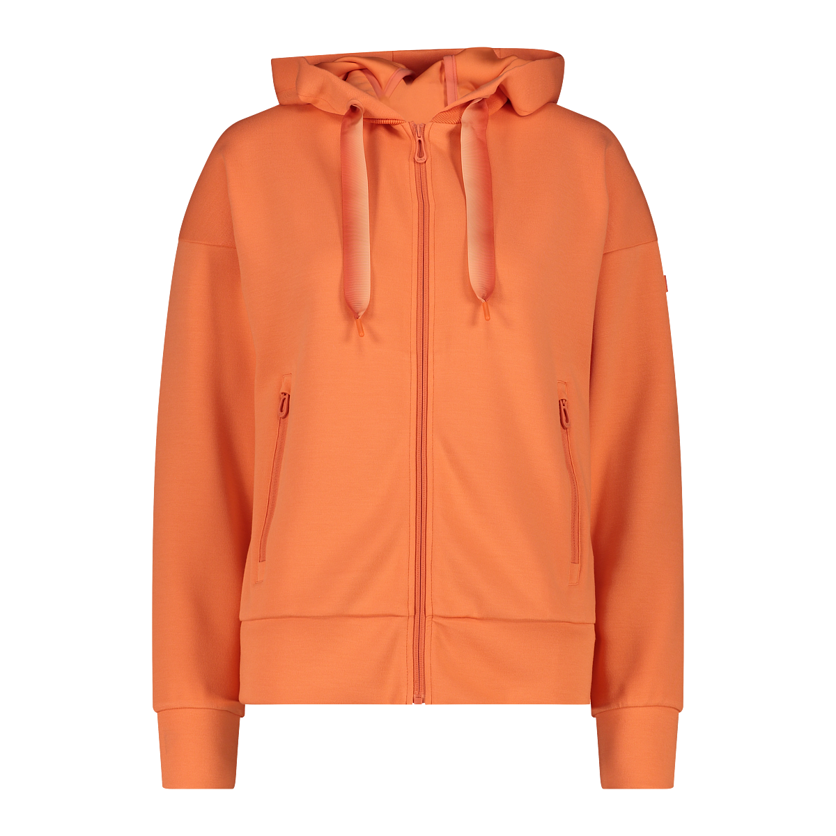 Felpa Con Zip e Cappuccio W