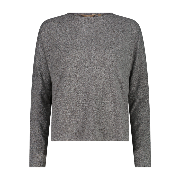 Maglia Con Collo a Barchetta In Tessuto Jersey Mélange W