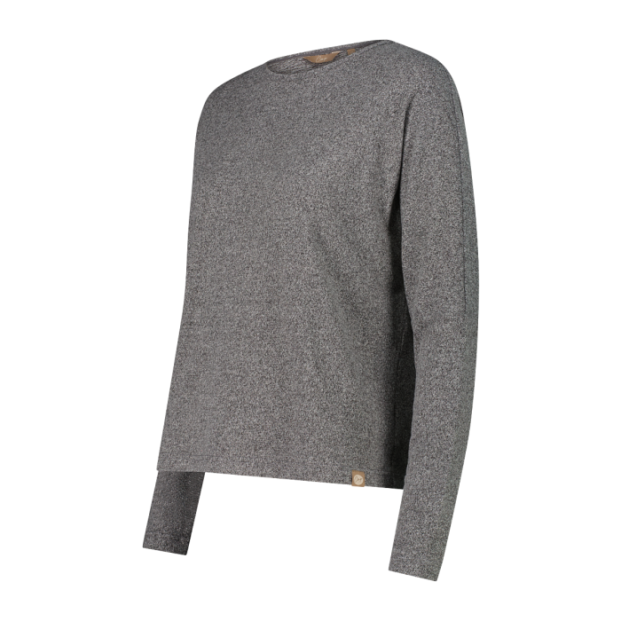 Maglia Con Collo a Barchetta In Tessuto Jersey Mélange W