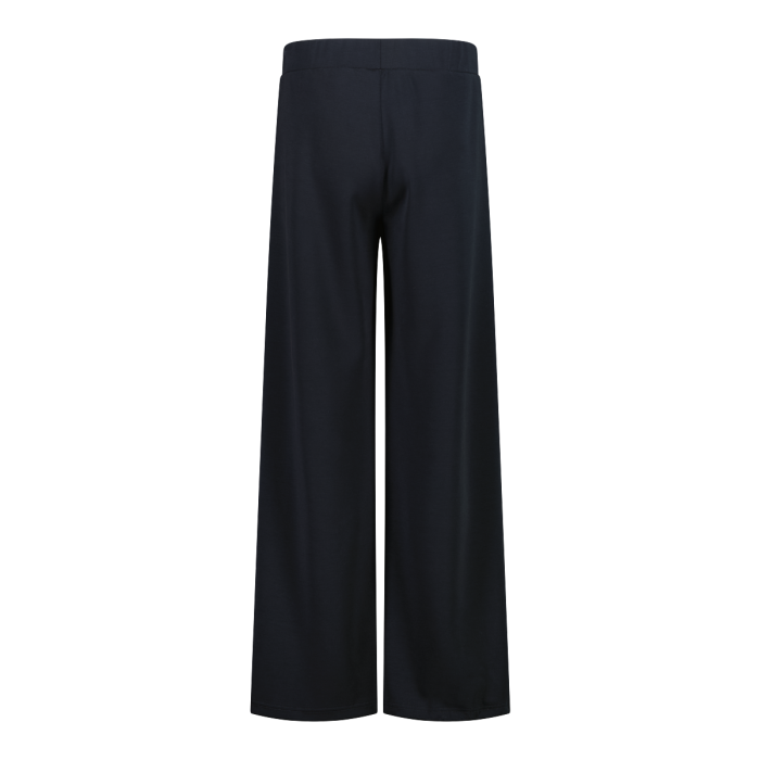 Pantaloni Lunghi A Gamba Larga Con Finitura In Modal Satinato W