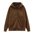 Felpa In Pelliccetta Con Maxi Logo Su Cappuccio