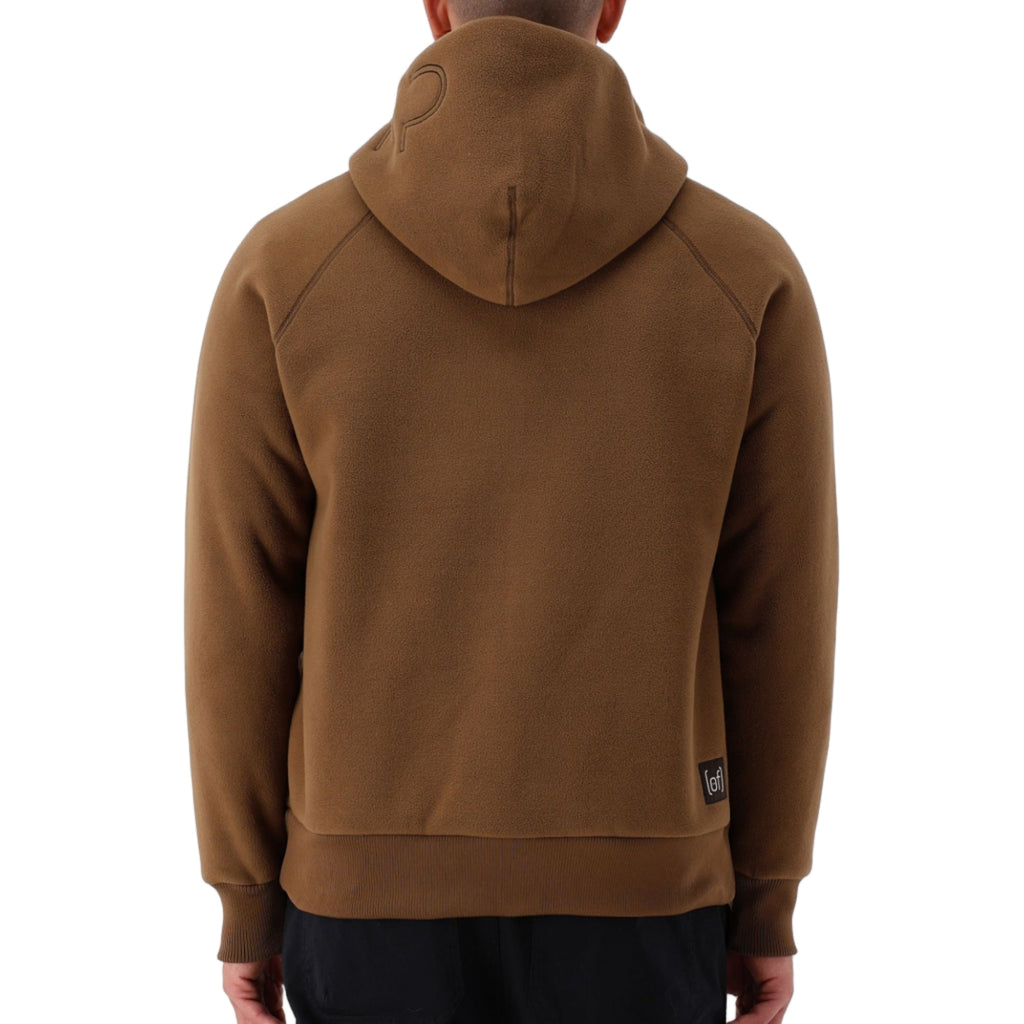 Felpa In Pelliccetta Con Maxi Logo Su Cappuccio