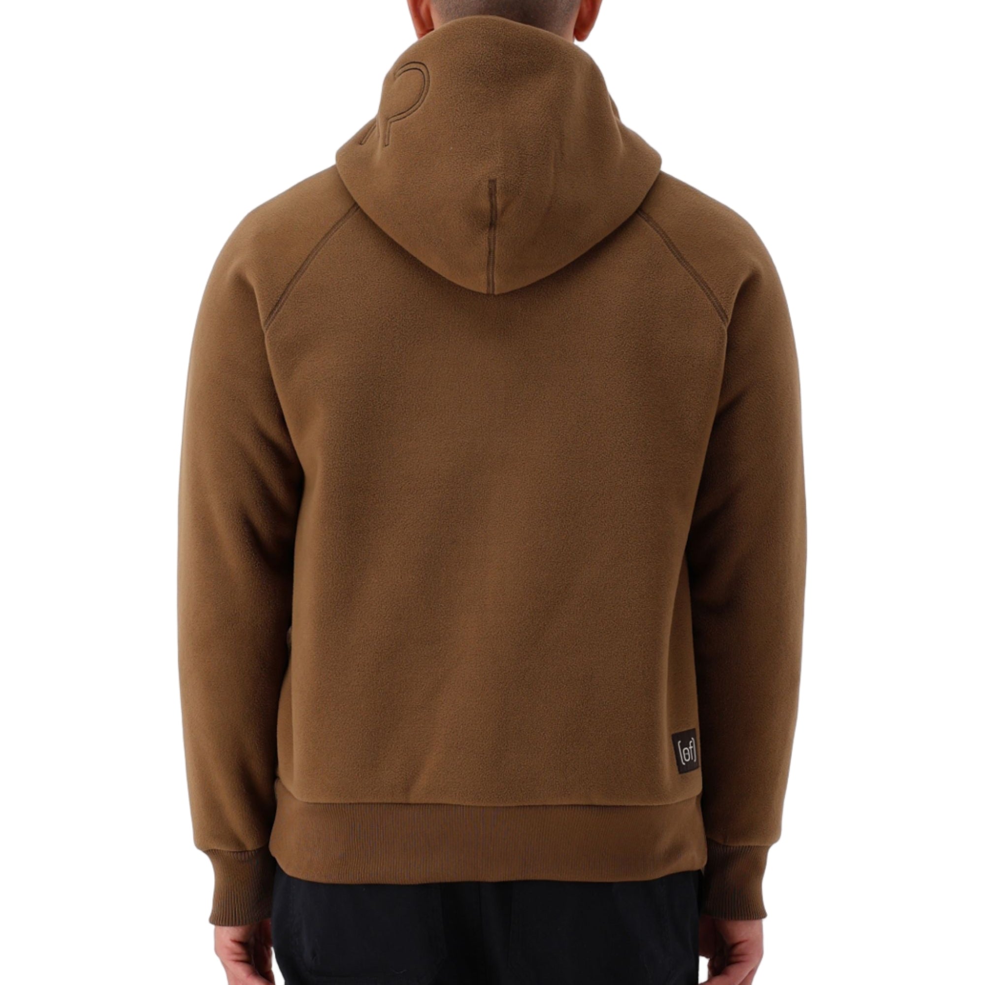 Felpa In Pelliccetta Con Maxi Logo Su Cappuccio