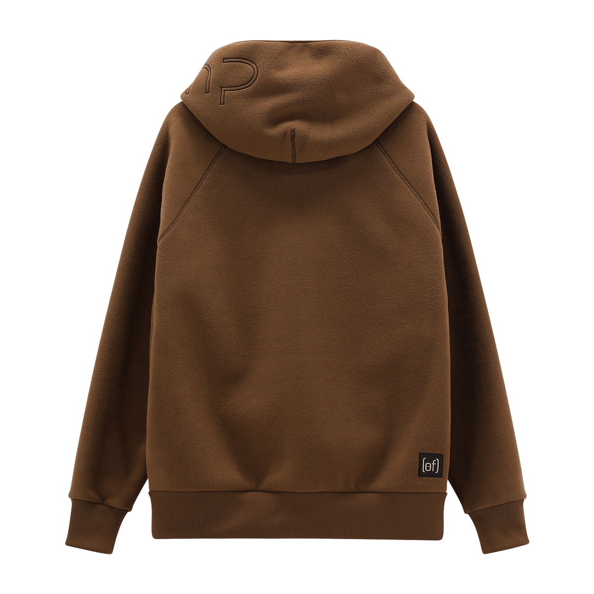 Felpa In Pelliccetta Con Maxi Logo Su Cappuccio