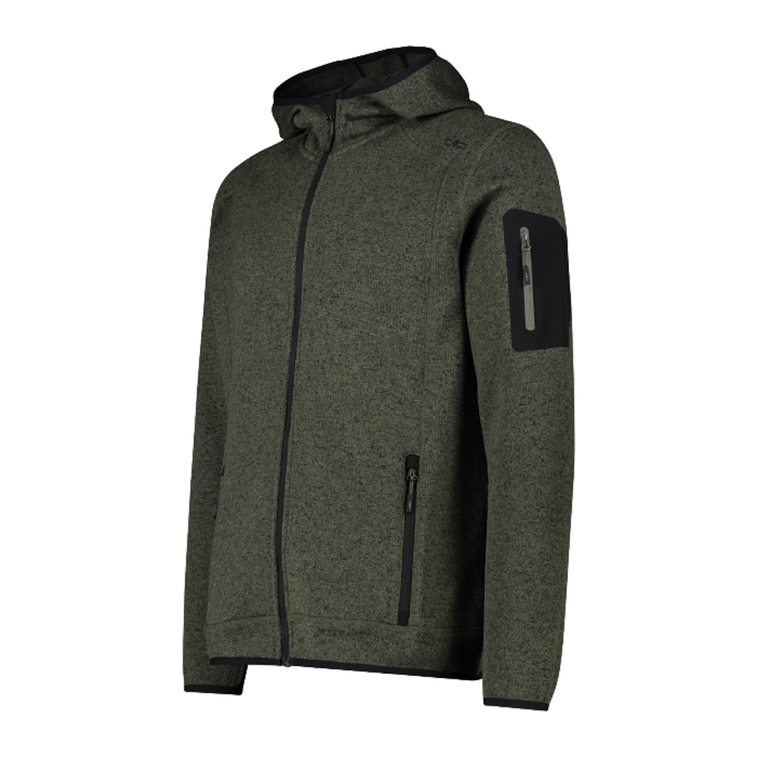 Pile In Knit-Tech Con Cappuccio