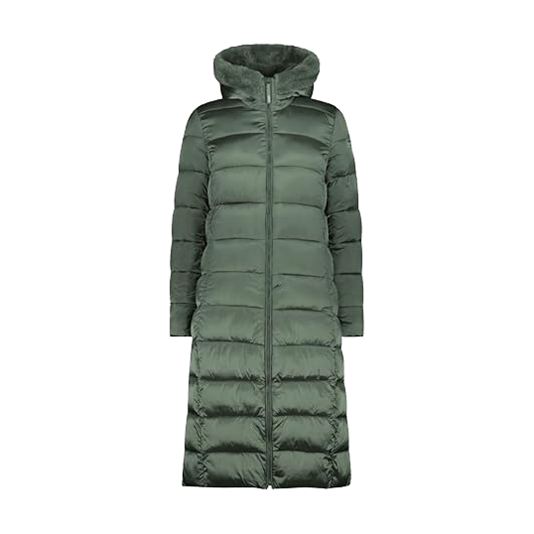 Cappotto Imbottito Con Cappuccio Fisso W