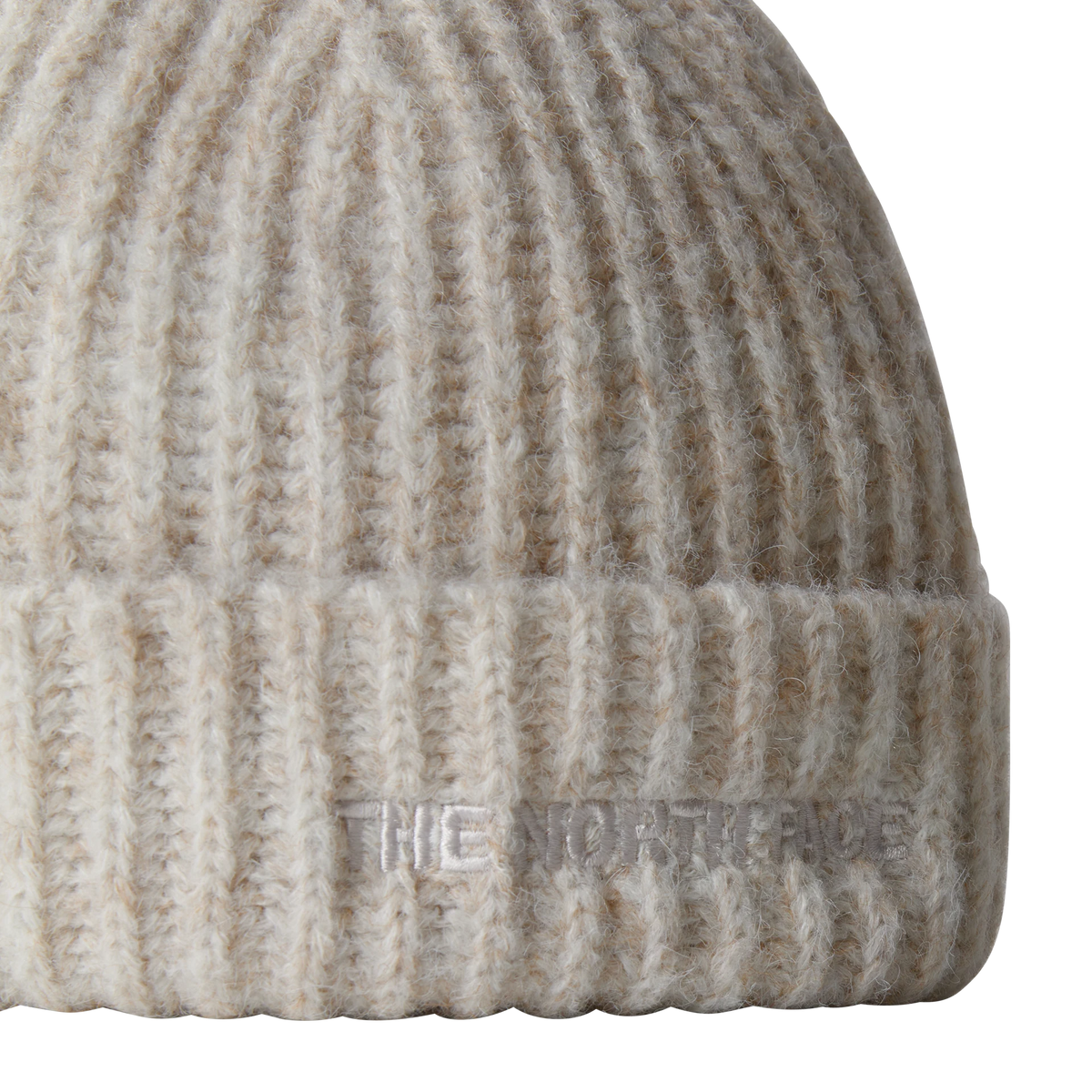 THE NORTH FACE Fohair Cabin Beanie - White Dune