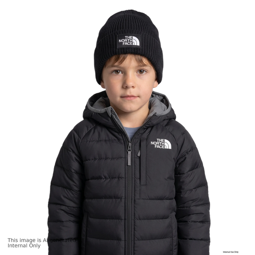 Kids TNF Logo Box Cuffed Beanie