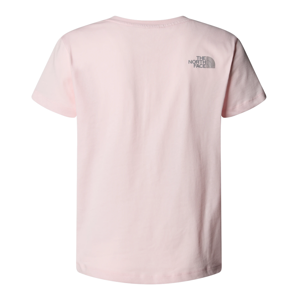 THE NORTH FACE Reflective Logo Relaxed Ss Tee Girl - Pale Blossom