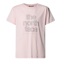 THE NORTH FACE Reflective Logo Relaxed Ss Tee Girl - Pale Blossom
