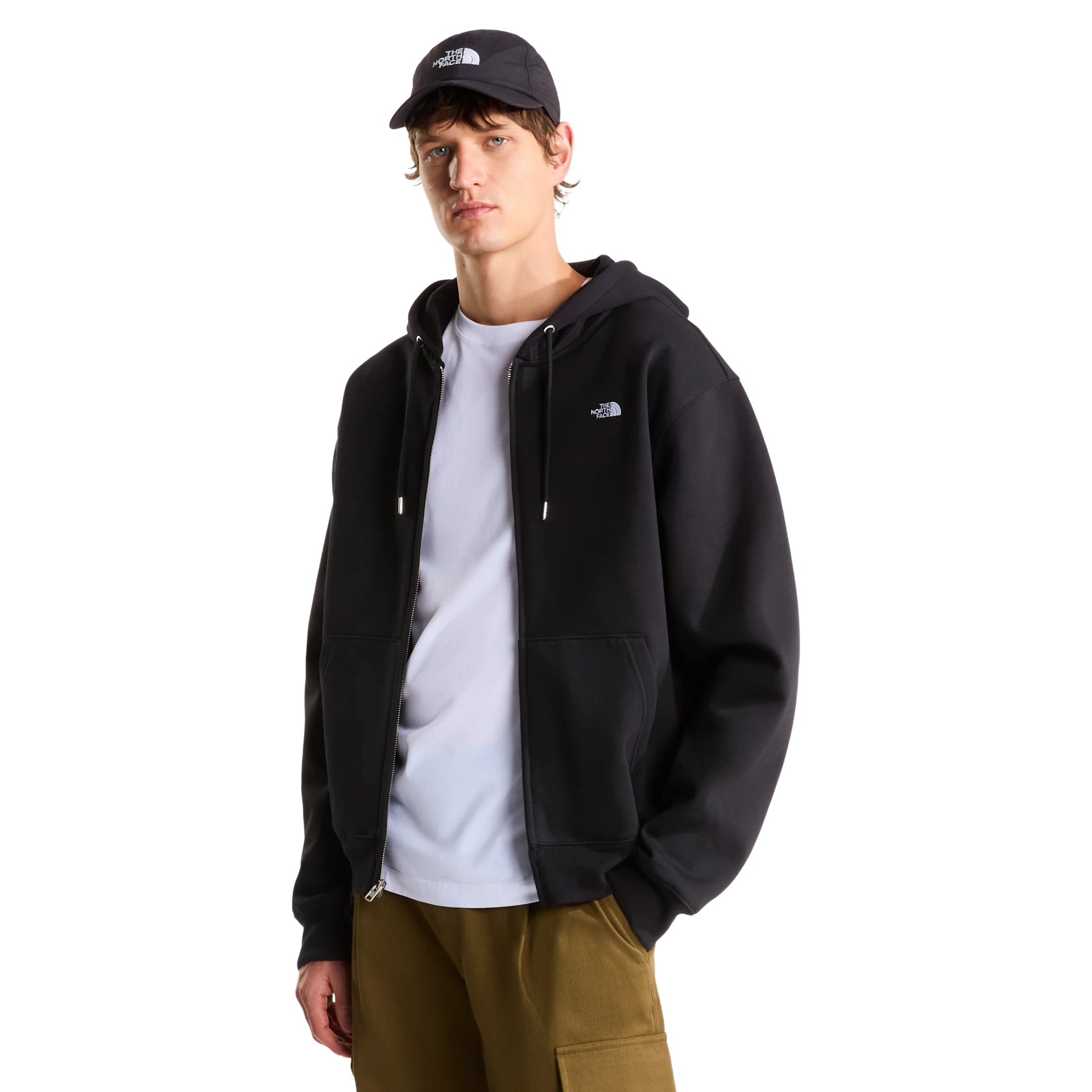 Essential Simple Dome Relaxed Full-Zip Hoodie
