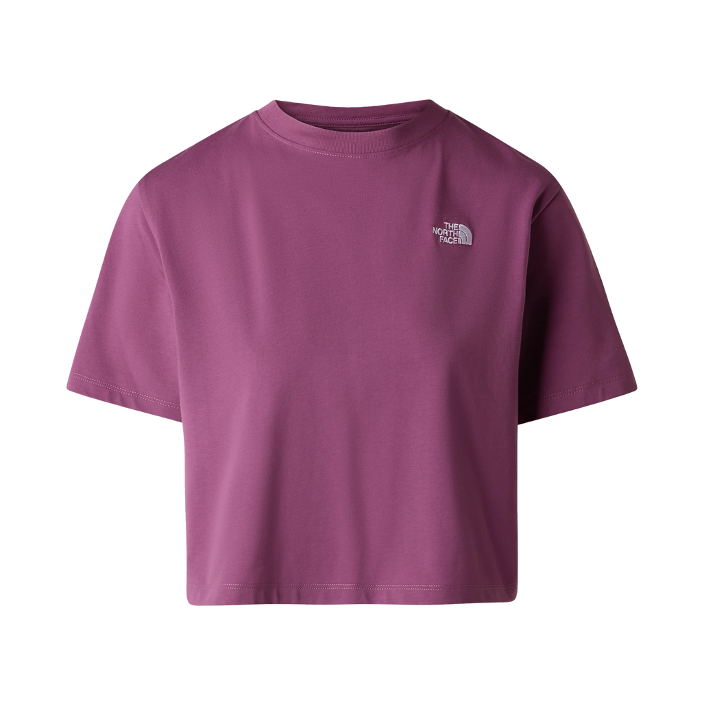 THE NORTH FACE Evolution Simple Dome Crop Relaxed Ss Tee W - Chroma Purple