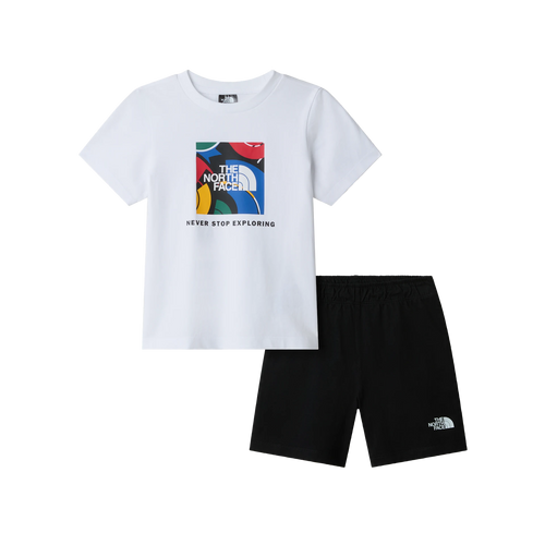 THE NORTH FACE Box Nse Play Regular Short Set Kid - TNF White TNF Black
