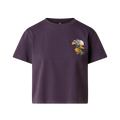 THE NORTH FACE Flora Embro Regular Short Sleeve Tee W - Endless Dusk