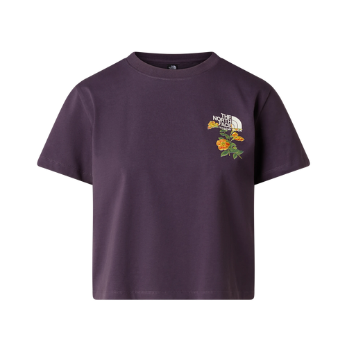 THE NORTH FACE Flora Embro Regular Short Sleeve Tee W - Endless Dusk