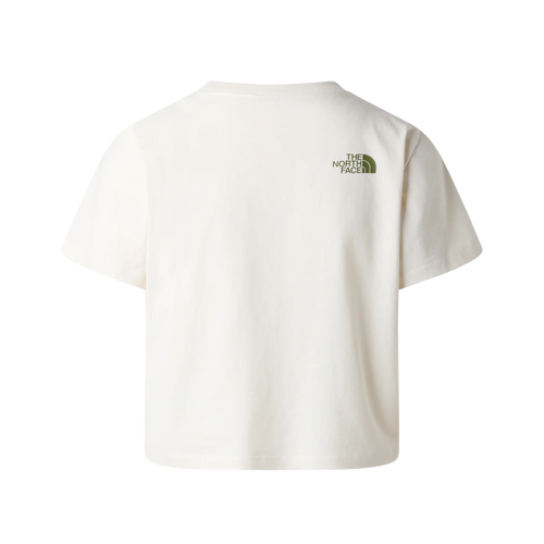 THE NORTH FACE Flora Embro Regular Short Sleeve Tee W - White Dune