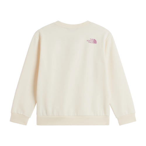 The North Face Teen G Chalbi Relaxed Crew bambina – colore White Dune – vista 2