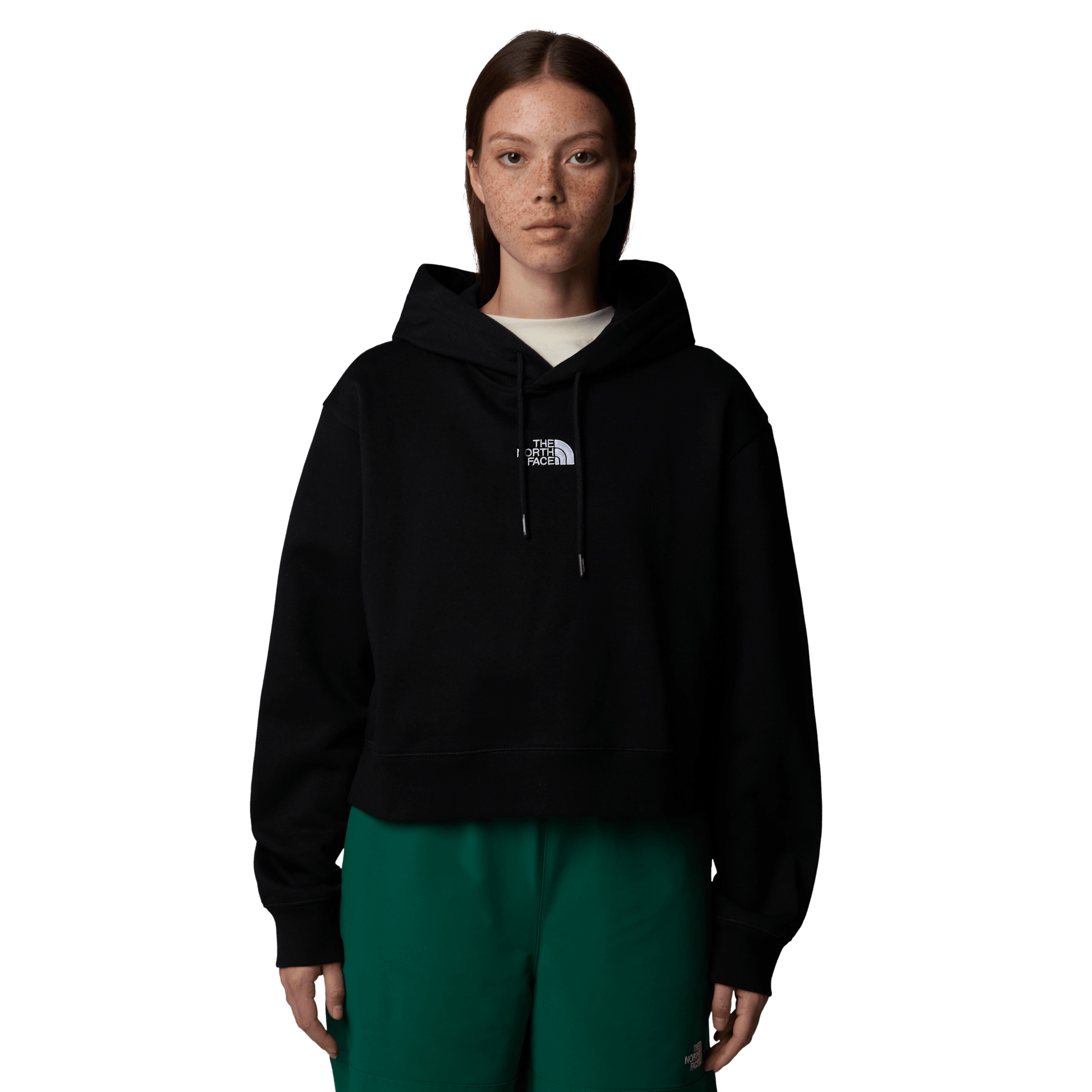 Essential Crop Hoodie W