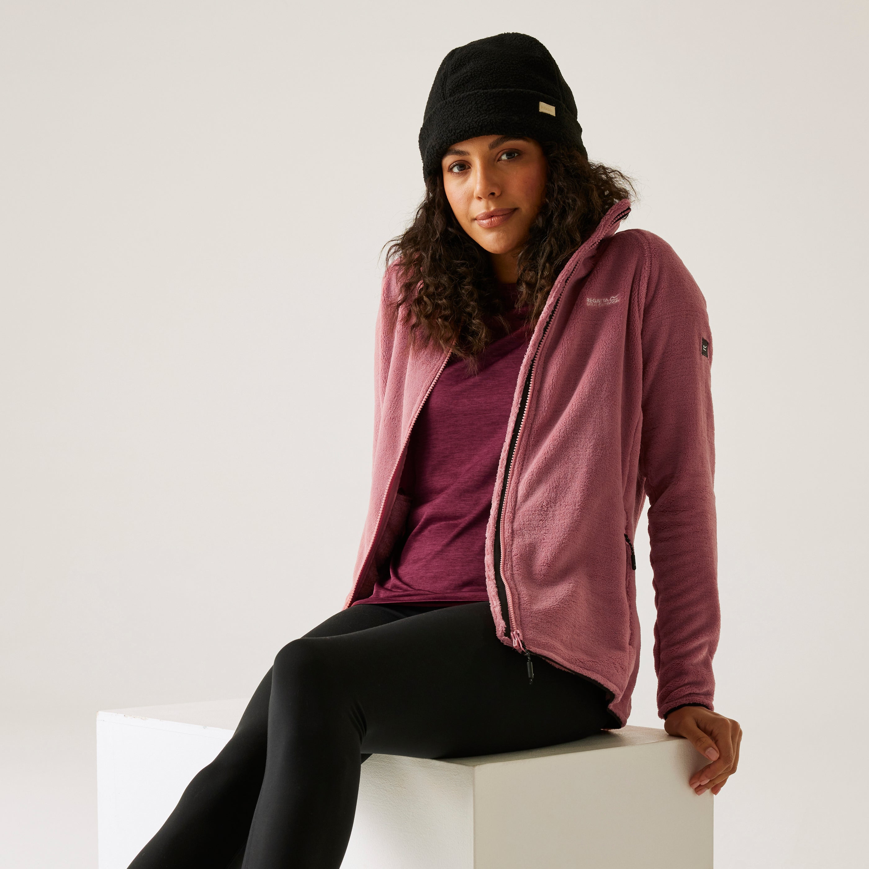 Lakara fluffy full-zip fleece w