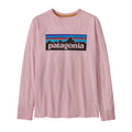 Patagonia L/s Regenerative Organic Certified Cotton P-6 T-shirt bambina e bambino – colore Peaceful Pink – vista 2