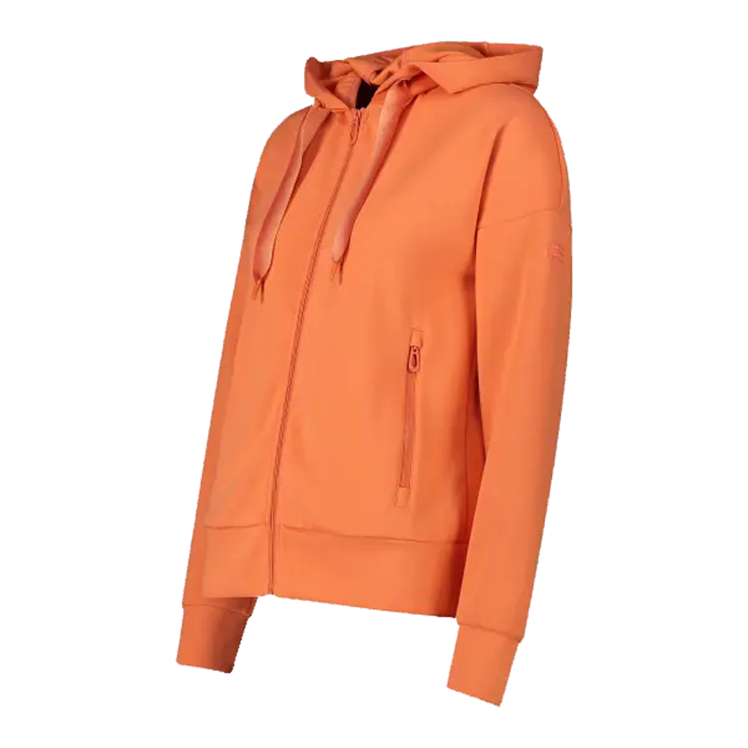 Felpa Con Zip e Cappuccio W