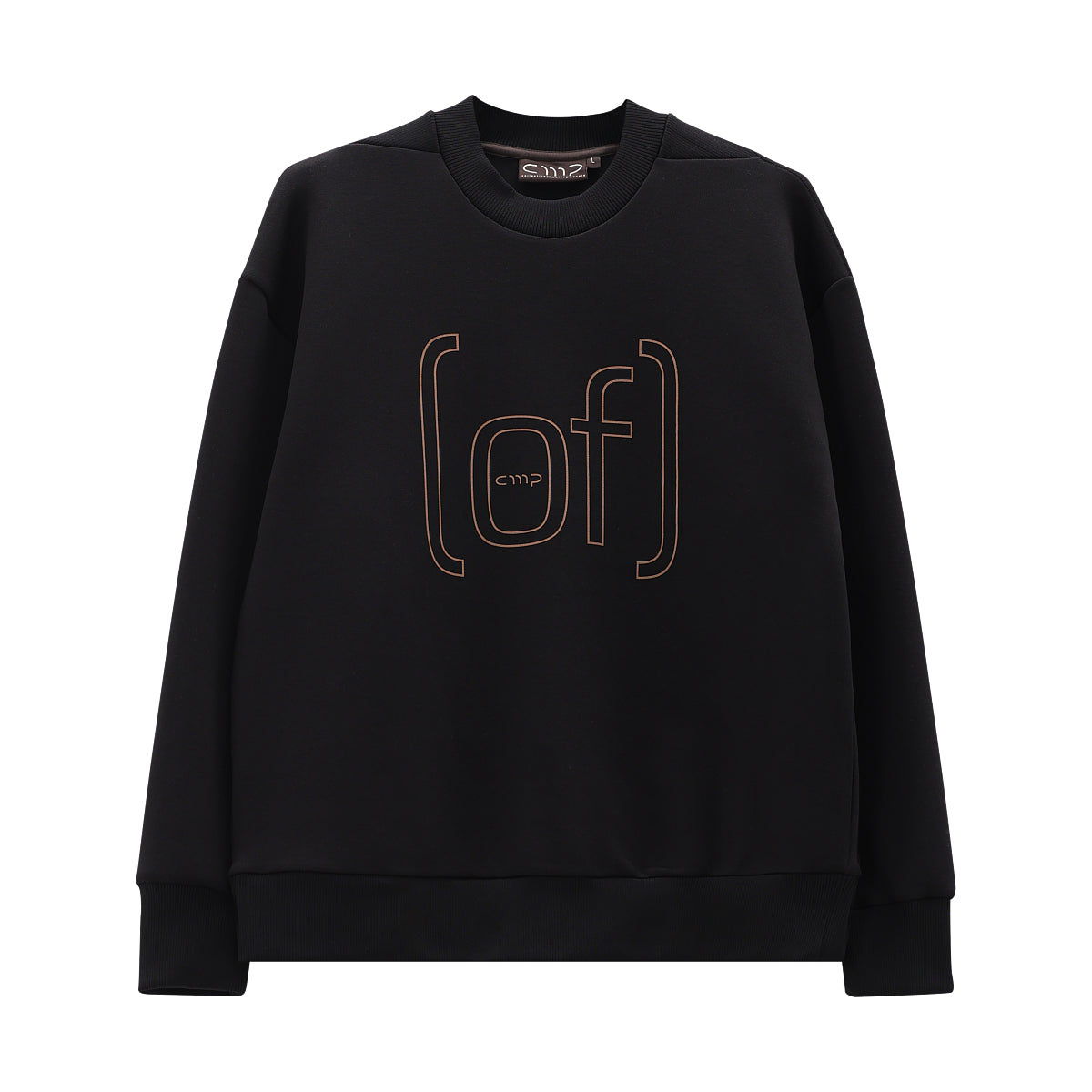 Felpa Girocollo Con Maxi Logo