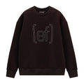 Felpa Girocollo Con Maxi Logo